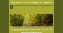 Desktop Screenshot of hickmancountychamber.org