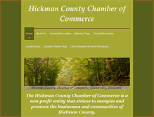 Tablet Screenshot of hickmancountychamber.org